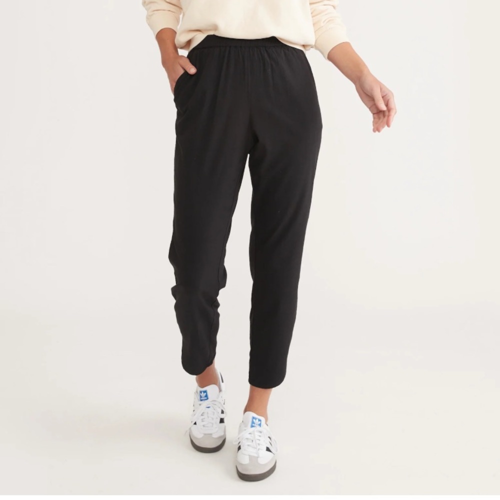 Marine Layer Classic Allison Black Joggers